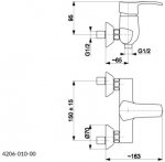 KFA Kwarc bateria prysznicowa chrom 420601000