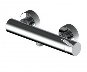 AQG Bateria prysznicowa Urban Flow Chrom z zestawem natryskowym z reduktorem przepływu 01URF325CR