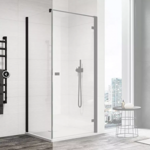 Ronal Sanswiss Annea ścianka prysznicowa 70 cm boczna do drzwi czarny mat ANT107000607