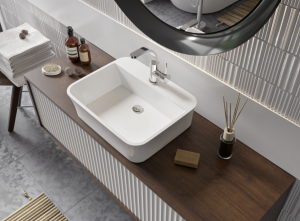 Besco Assos S-Line umywalka nablatowa UMDAPNB