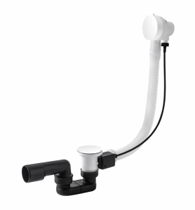 VEDO MINIMALISTA I Przelew wannowy z korkiem automatycznym 57 cm 246M/60/BI biały mat