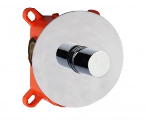 AQG Bateria prysznicowa podtynkowa 1-drożna Tube Chrom 01TUB350CR