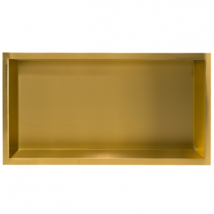 Balneo Wall Box One Gold Półka wnękowa z kołnierzem 60 x 30 x 10 cm złota ze stali nierdzewnej OB-BR4