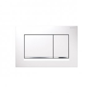 Geberit Sigma30 Przycisk uruchamiający Biały połysk / chrom połysk / biały połysk 115.883.KJ.1 