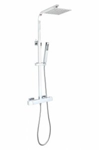 AQG System prysznicowy Luxor z termostatem Quark, Deszczownica Atlas 20 x 20 20LUC20LUD02