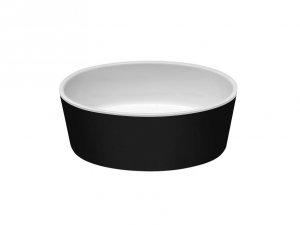 Besco Uniqa umywalka nablatowa B&W + klik-klak chrom UMDUNBW