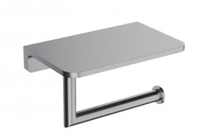 Omnires Modern Project uchwyt na papier toaletowy z półką nikiel MP60511NI