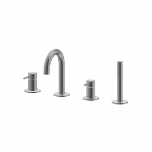 Vema Tiber Steel bateria wannowa 4-otworowa inox V17150