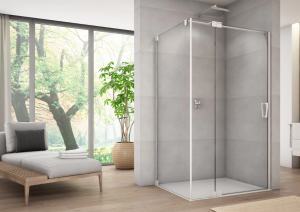 Ronal Sanswiss ścianka boczna 30-90x0-200 cm, szkło przezroczyste, profile WHITE LINE biały mat CAT5SM10907