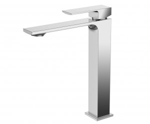 AQG Bateria umywalkowa wysoka Bold Chrom z aeratorem redukującym przepływ 01BOL128CR