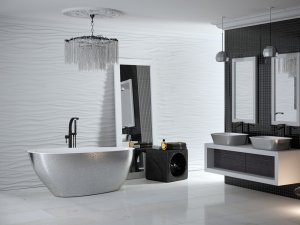 Besco Goya Glam 170 wanna wolnostojąca złota + klik-klak chrom WMD170GZ