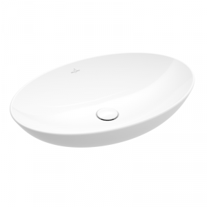 Villeroy & Boch Loop & Friends Umywalka nablatowa 56x38 cm bez przelewu biała Weiss Alpin 4A470101  VB088497