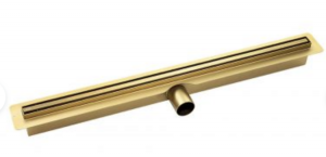 Laveo Slim odpływ liniowy 70 cm ruszt wąski złoty COSG70D