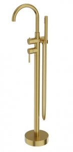 Lavita Bateria wannowa wolnostojąca okrągła Orion Brushed Gold 5900378357209