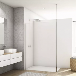 Ronal Sanswiss Divera ścianka wolnostojąca Walk-in 80 cm srebrny połysk D22WI1V0805007