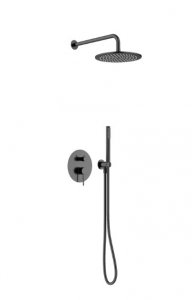 KFA Flint Zestaw natryskowy podtynkowy stal grafit mat 96607844