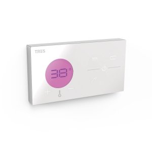 Tres SHOWER TECHNOLOGY ELEKTRONICZNY STEROWNIK TERMOSTATYCZNY PODTYNKOWY 3-DROŻNY SHOWER TECHNOLOGY BLUE EDITION-49286399