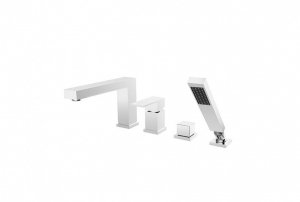 Besco Varium/modern bateria wannowa 4-otworowa chrom BW-MV4-CH