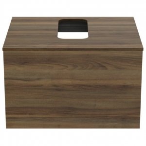 Ideal Standard Adapto Szafka pod umywalkę 60 cm z otworem ciemne drewno U8594FW