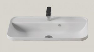 Hidra Gio Evolution Umywalka prostokątna wpuszczana w blat 80x40 cm Biały G280001