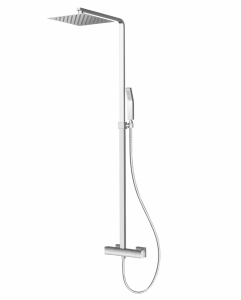 VEDO SETTE CROMO Kolumna natryskowa z baterią termostatyczną II deszczownica 300 x 300 mm VBS7077/30/CH chrom