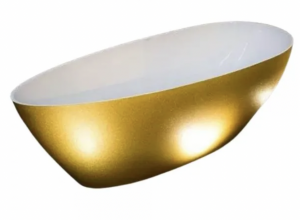 Besco Goya Glam wanna wolnostojąca XS 140 złota + klik-klak chrom w cenie WMD140GZ