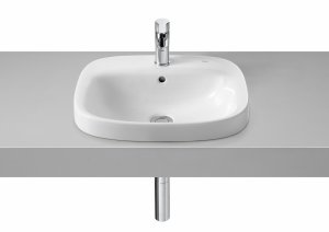 Roca Debba Umywalka wpuszczana w blat 50x41 cm biała A32799M000