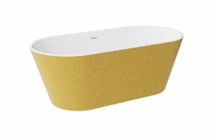 Besco Deeva Glam Złota wanna wolnostojąca 170 + syfon chrom WWA170DGZC