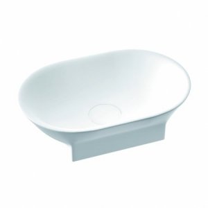 Marmorin Liva 500 umywalka nablatowa 48,6x32 cm bez otworu na baterię biała PU055010486