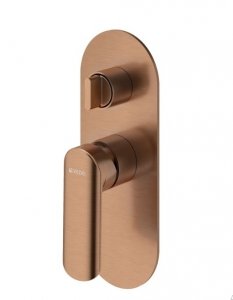 Vedo Aletta Rosso Bateria wannowo-natryskowa podtynkowa III 3-wyjściowa miedź szczotkowana VBA5017/SM