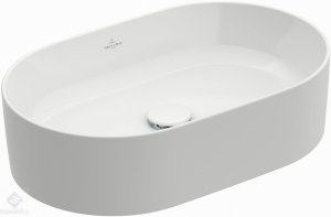 Villeroy&Boch Collaro 4A1956R1 Umywalka stojąca na blacie 560 x 360 mm Weiss Alpin CeramicPlus