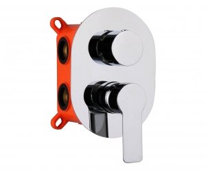 AQG Bateria prysznicowa podtynkowa 2-drożna Sky Chrom 01SKY351CR