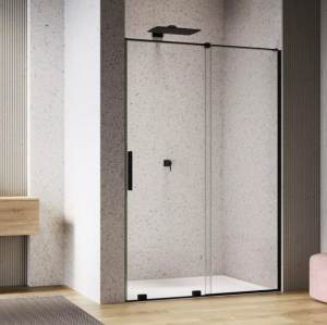 Ronal Sanswiss Amalia drzwi prysznicowe przesuwne 180 cm czarny mat D35S21800607
