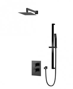 Vedo Sette Nero zestaw prysznicowy podtynkowy termostatyczny czarny mat  VBS7224/30/CZ/TERMO
