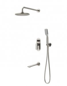 Vedo Aletta Argento Kompletny system wannowo-natryskowy podtynkowy I nikiel szczotkowany VBA5231/30/SN