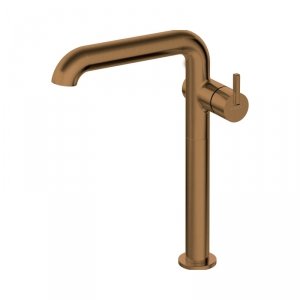 Deante Silia Bateria umywalkowa wysoka brąz szczotkowany BQSC24K