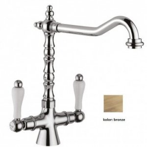  Giulini G Praga bateria umywalkowa bez korka bronzo 7533/BR