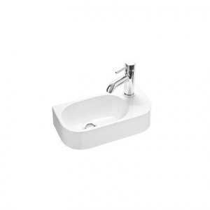 Marmorin Elara 2 umywalka mała 40x20 cm z otworem, biała PU026020400