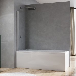 Ronal Arelia D20B1 parawan nawannowy 1-częściowy 80cm, profil srebrny połysk, szkło bezbarwne D20B10804007