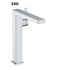 Hansgrohe Tecturis E Jednouchwytowa bateria umywalkowa 240 Fine CoolStart EcoSmart+ bez kompletu odpływowego Chrom 73072000