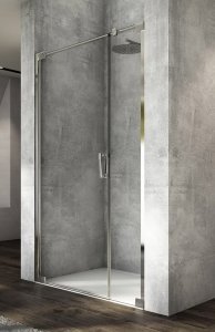Sanswiss Cadura Drzwi wahadłowe jednoczęściowe ze ścianką stałą w linii 90cm CA31CD0905007
