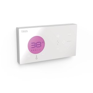 Tres SHOWER TECHNOLOGY ELEKTRONICZNY STEROWNIK TERMOSTATYCZNY PODTYNKOWY 2-DROŻNY SHOWER TECHNOLOGY BLUE EDITION-49286299