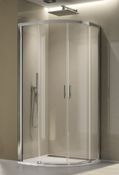 SanSwiss Top-Line S kabina półokrągła z drzwiami rozsuwanymi 80-120cm profile czarny mat TLSR55SM10607