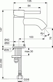 Ideal Standard Ceraline Bateria umywalkowa czarny mat BC268XG