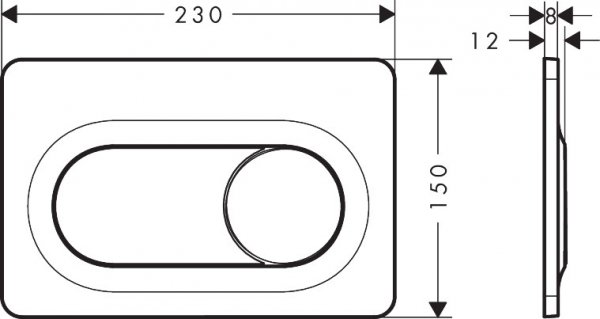 Hansgrohe iFrame Original S Przycisk WC biały mat 66002700 WYSYŁKA 24H