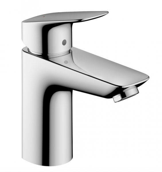 Hansgrohe Logis Jednouchwytowa bateria umywalkowa 100 z metalowym kompletem odpływowym z cięgłem chrom 71171000