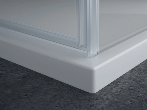 Ronal Sanswiss drzwi jednoczęściowe ze ścianką stałą w linii 90-160x200 cm, szkło przezroczyste, profile chrom PU13DSM11007
