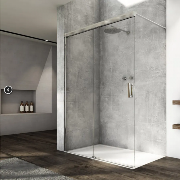 Ronal Sanswiss Cadura ścianka wolnostojąca Walk-in 120 cm lewa srebrny połysk CAW2G1205007