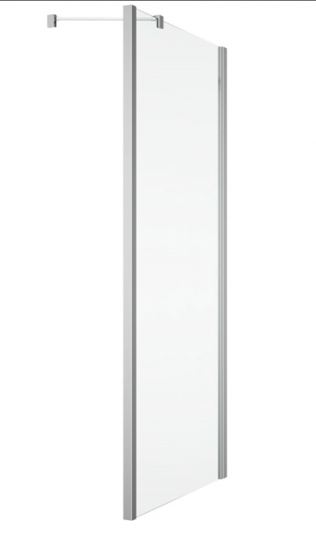 Ronal ścianka boczna 70x198,4 cm, szkło przezroczyste, profile srebrny połysk SOLT307005007