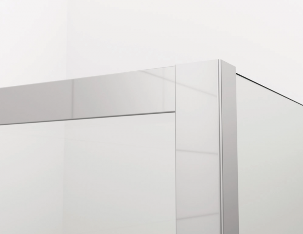 Ronal drzwi wahadłowe jednoczęściowe na wymiar 50-100x0-200 cm, szkło przezroczyste, profile Srebrny połysk D22T1SM15007